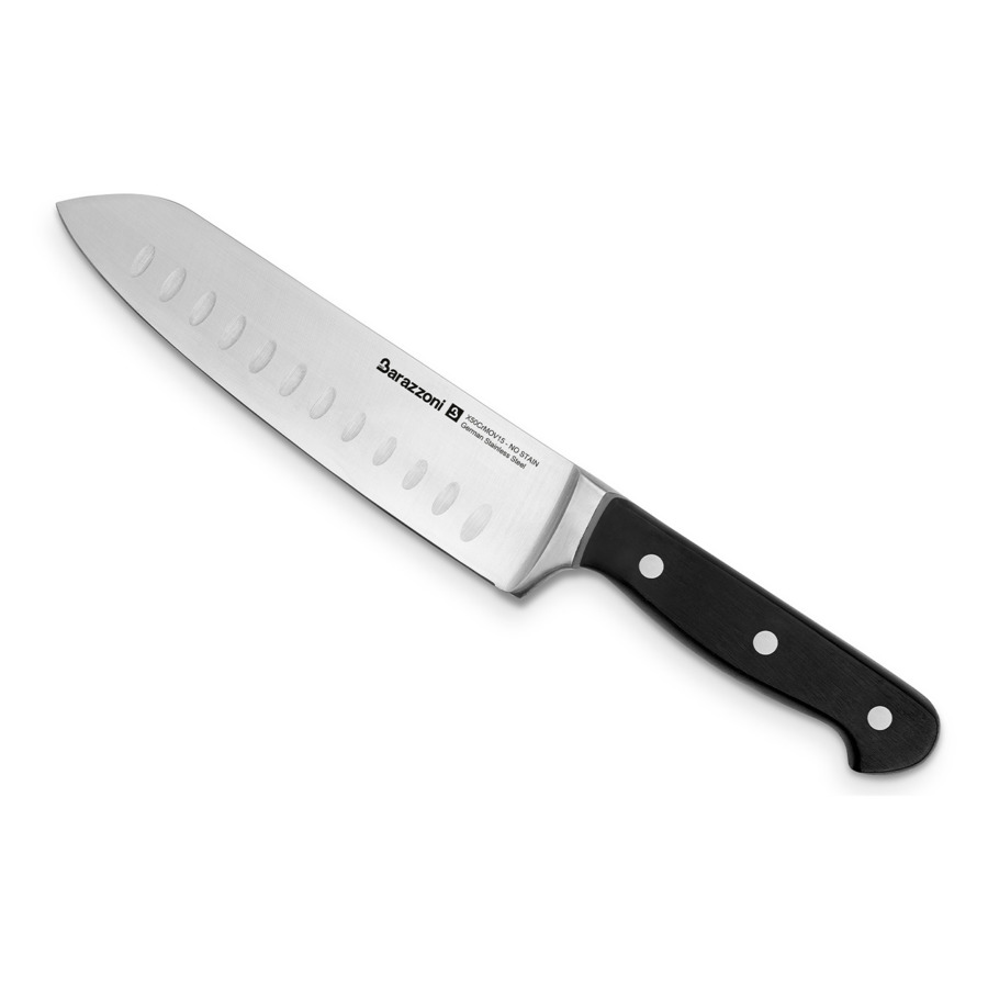 Нож поварской Сантоку Barazzoni Chef knife 17,5 см, сталь, рукоять пластик