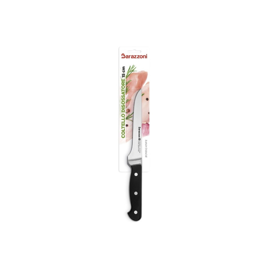 Нож обвалочный Barazzoni Chef knife 15,5 см, сталь, рукоять пластик