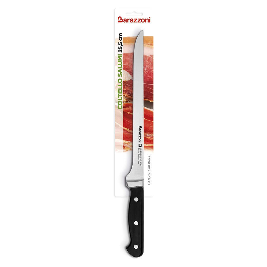 Нож для хамона Шеф Barazzoni Chef knife 25,5 см, сталь, рукоять пластик