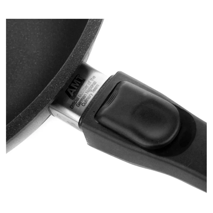 Ковш со съемной ручкой АМТ Frying Pans 16 см, 900 мл, алюминий, черный-Sale