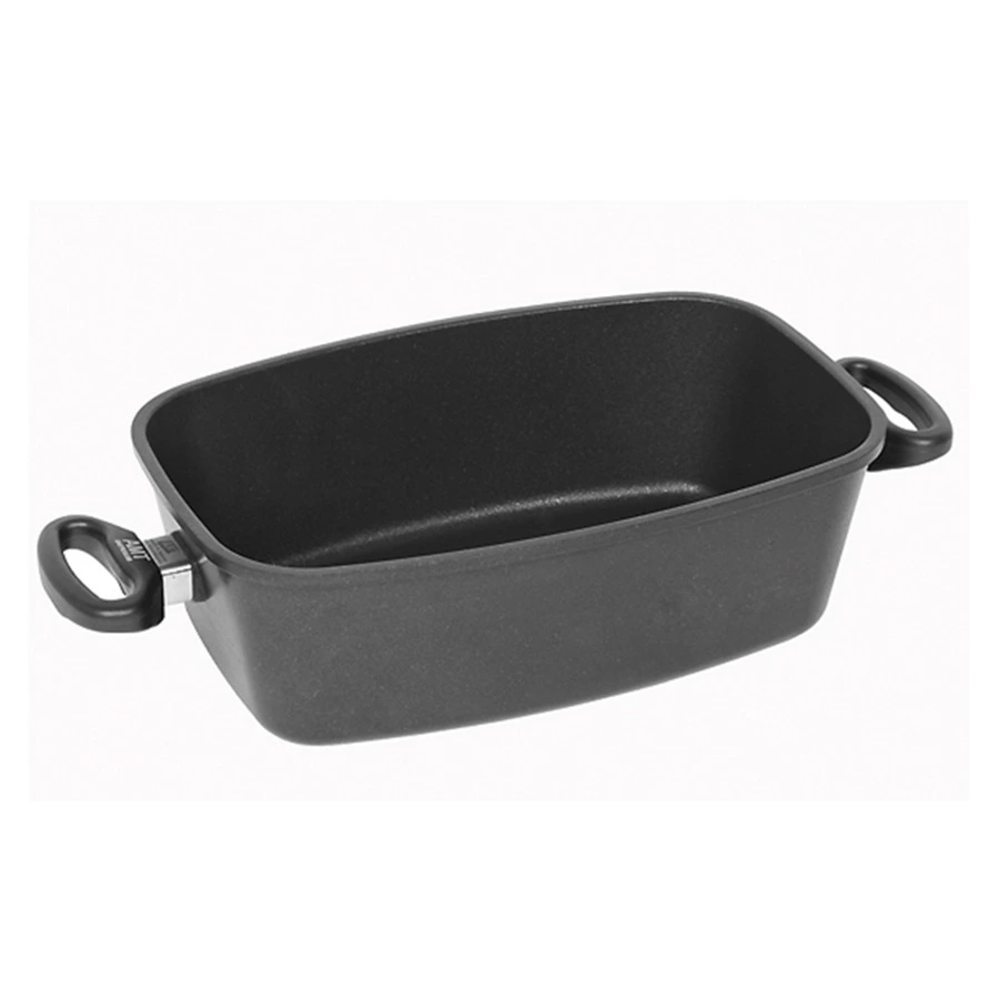 Утятница с крышкой антипригарная AMT Square Pans 33х21х11 см, алюминий литой-Sale2