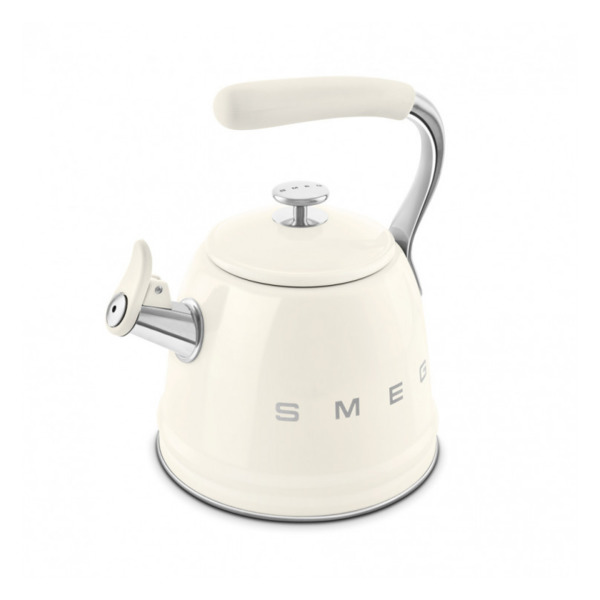 Чайник со свистком SMEG CKLW2001CR 2.3 л, кремовый