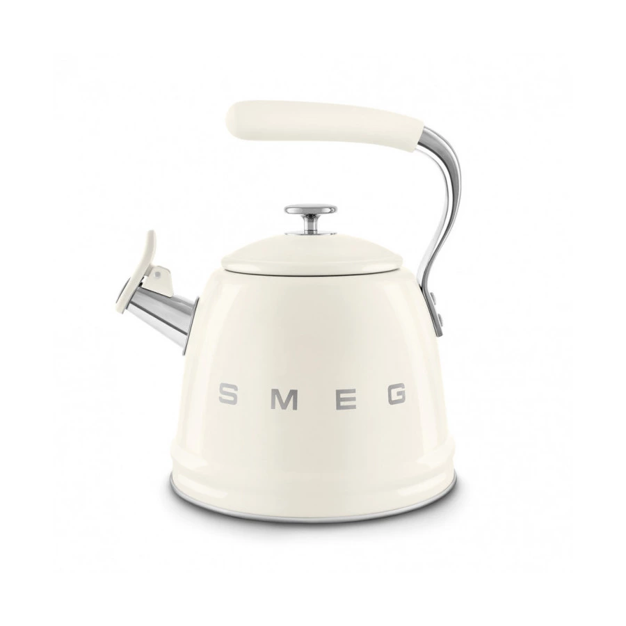 Чайник со свистком SMEG CKLW2001CR 2.3 л, кремовый