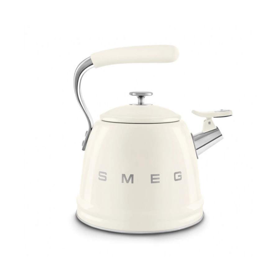 Чайник со свистком SMEG CKLW2001CR 2.3 л, кремовый
