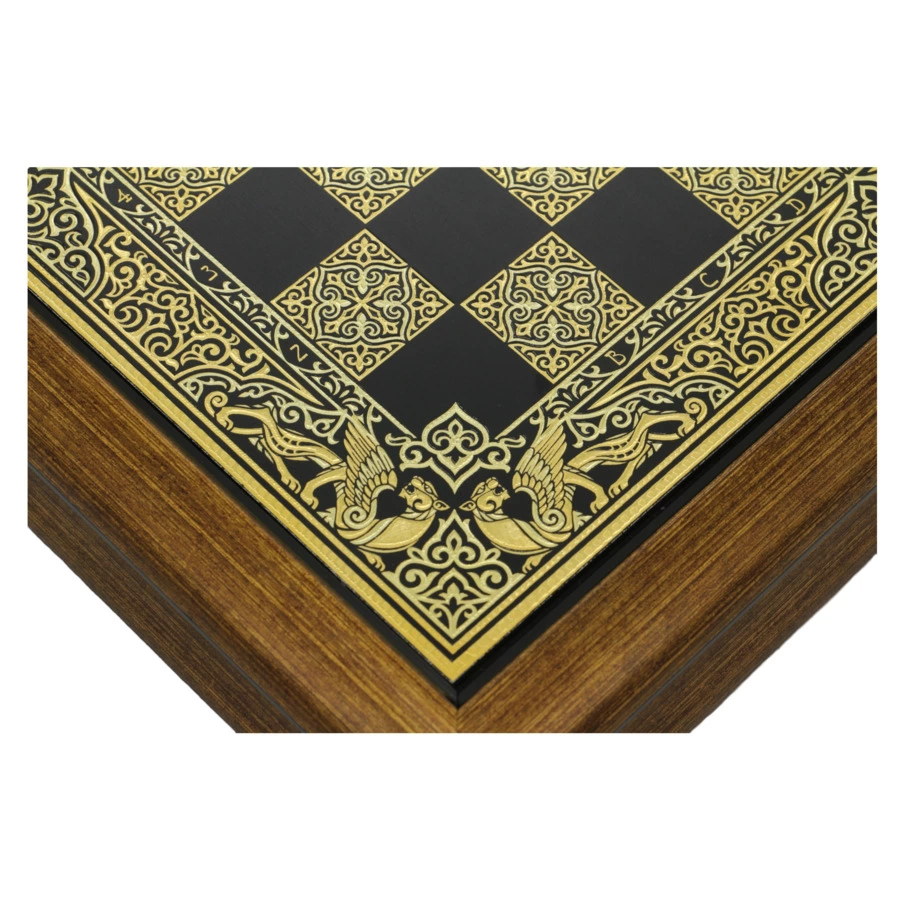 Шахматы Empire Барс 32,8х32,8х5,8 см, фигурки металл, золото, доска дерево, п/к