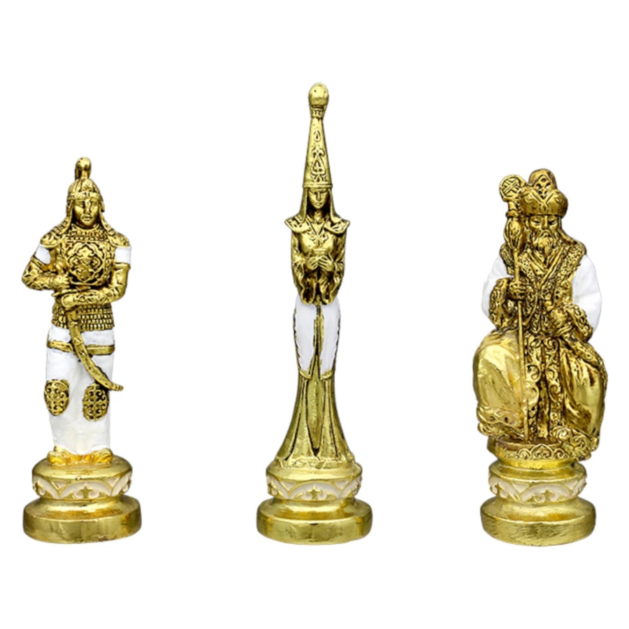 Шахматы Empire Барс 32,8х32,8х5,8 см, фигурки металл, золото, доска дерево, п/к