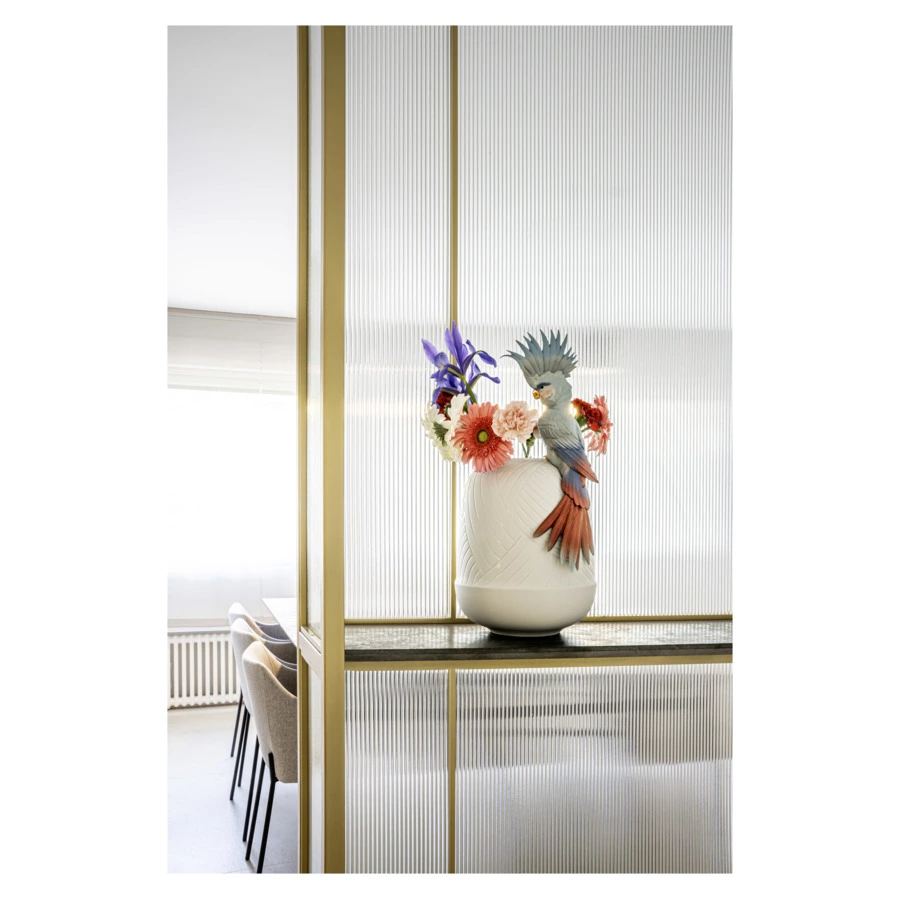 Ваза Lladro Какаду 51x27x24, фарфор