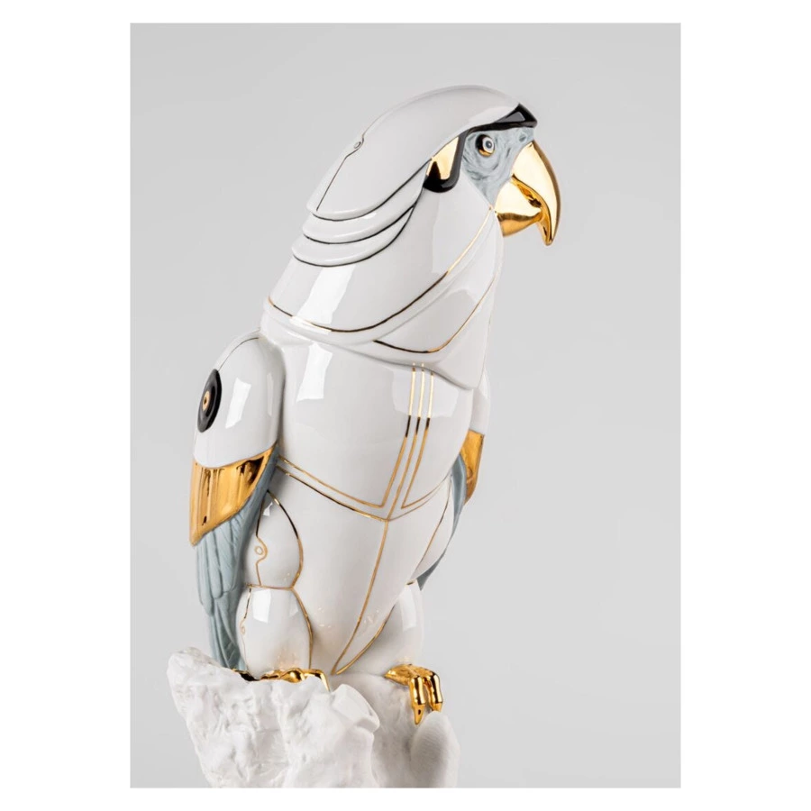 Фигурка Lladro Попугай Ара-киборг 20х22х45 см, фарфор