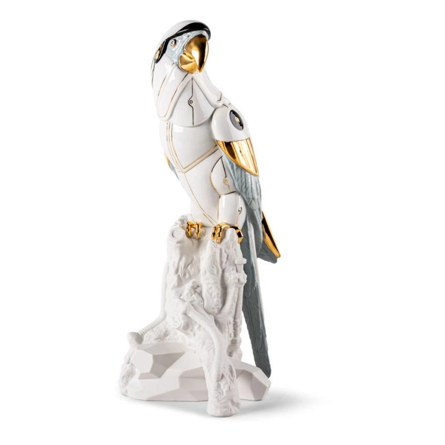 Фигурка Lladro Попугай Ара-киборг 20х22х45 см, фарфор