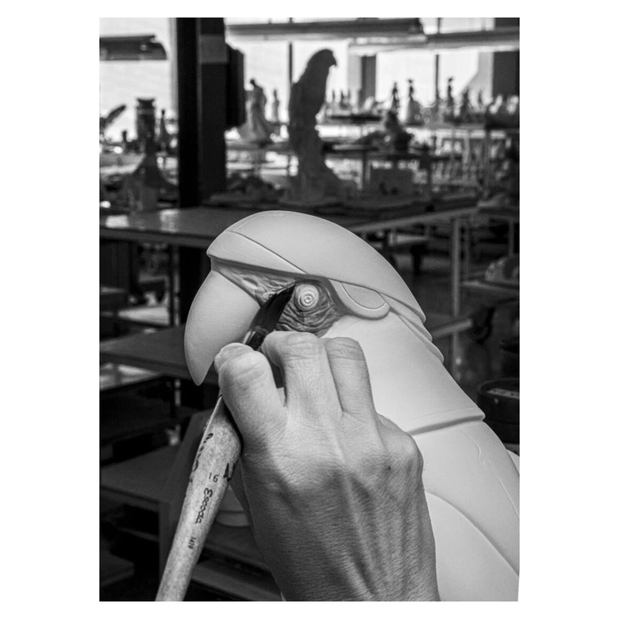 Фигурка Lladro Попугай Ара-киборг 20х22х45 см, фарфор