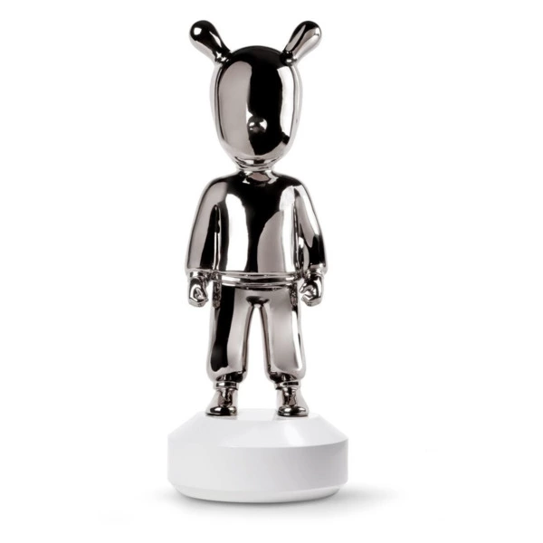 Фигурка Lladro Гость большой 19х52 см, фарфор, серебристый