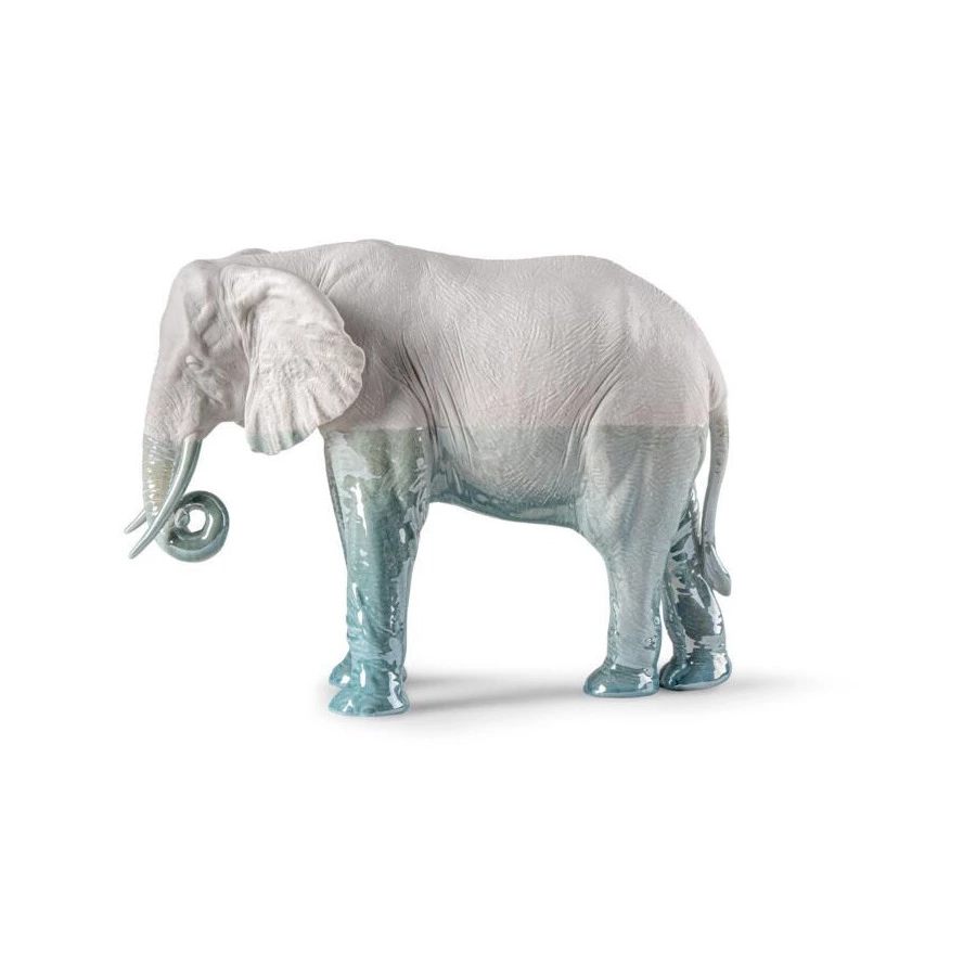 Фигурка Lladro Слон под водой 27x36x14 см, фарфор