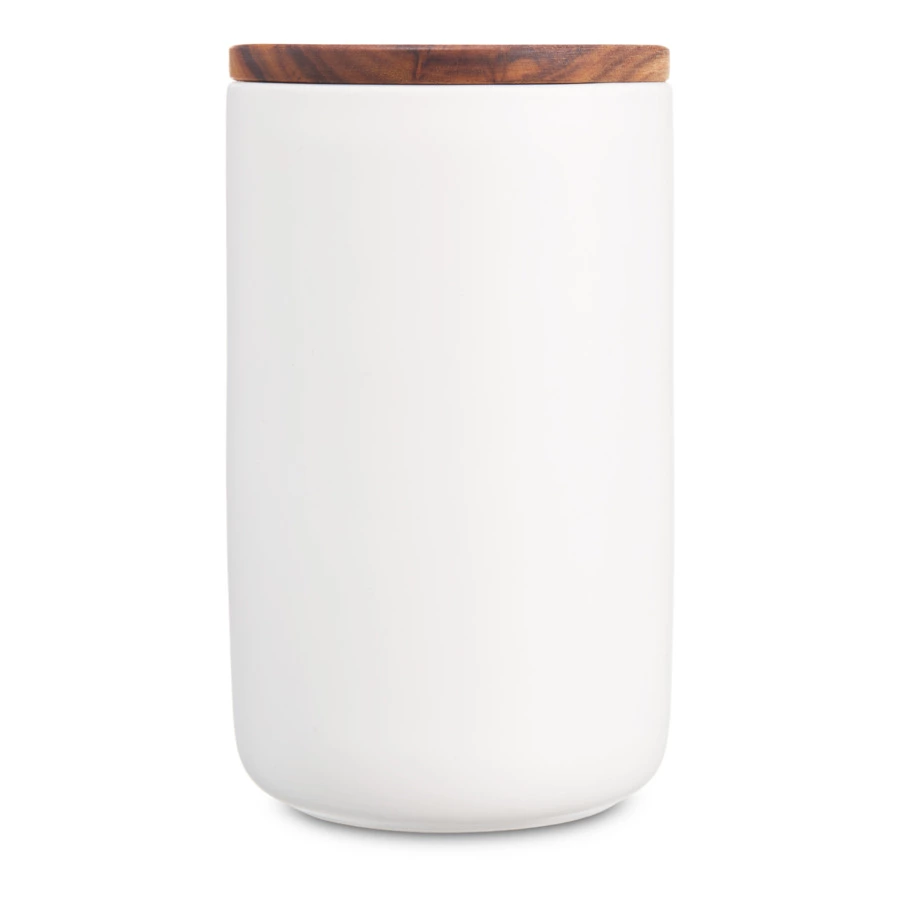 Банка для хранения Decor de table Home 750 мл, керамика, акация, белая
