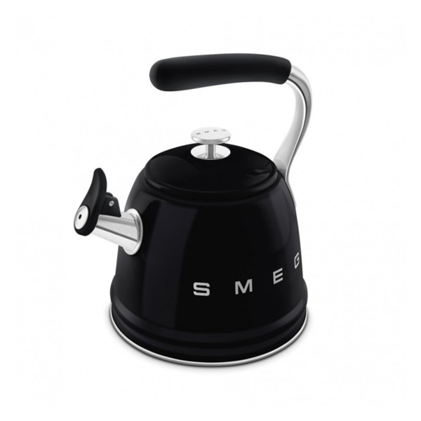 Чайник со свистком SMEG CKLW2001BL 2.3 л,  чёрный