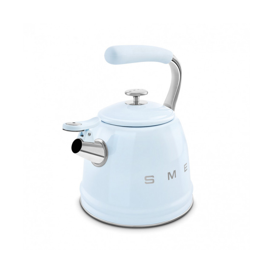 Чайник со свистком SMEG CKLW2001PB 2.3 л, пастельный голубой