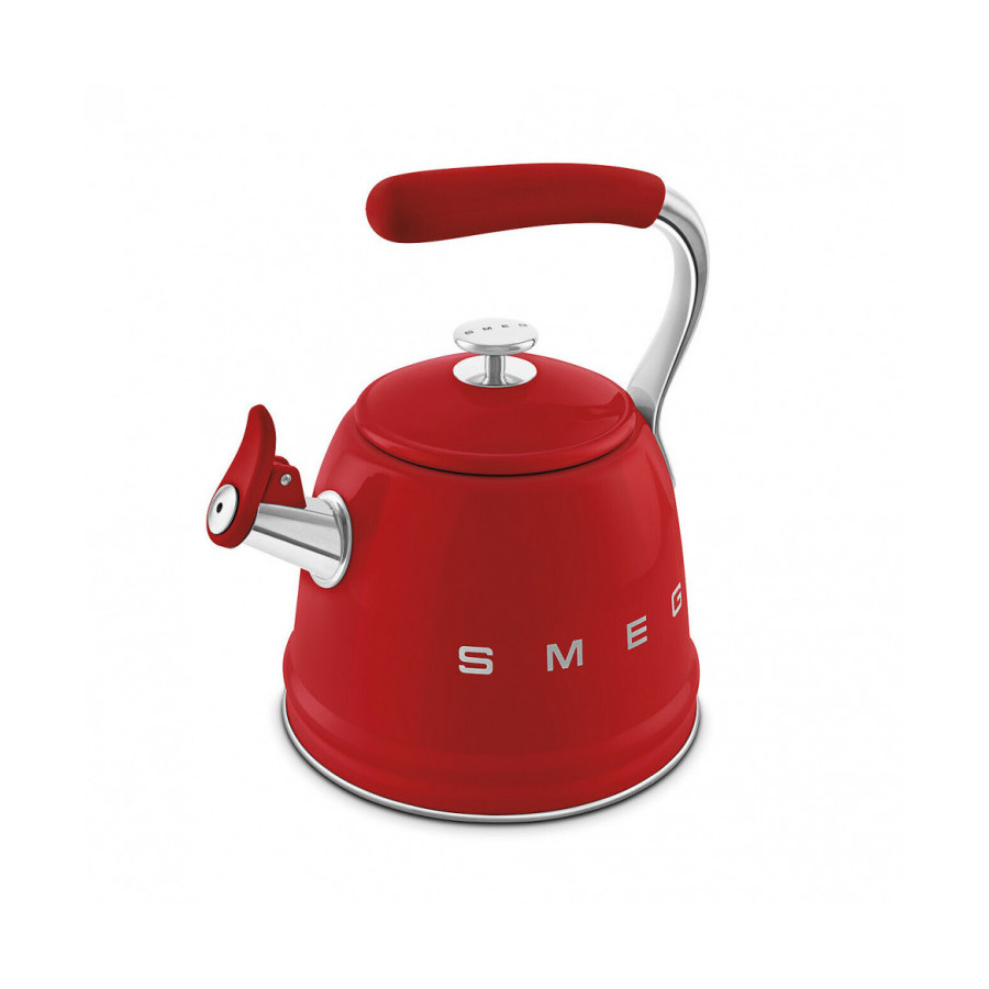 Чайник со свистком SMEG CKLW2001RD 2.3 л, красный,