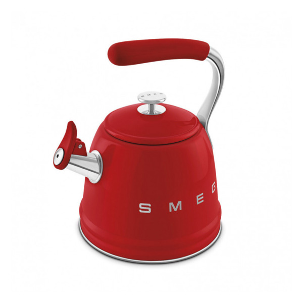 Чайник со свистком SMEG CKLW2001RD 2.3 л, красный,