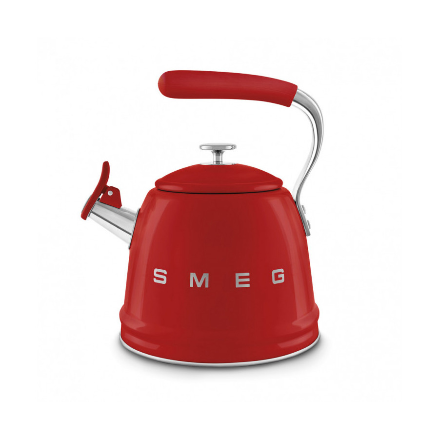 Чайник со свистком SMEG CKLW2001RD 2.3 л, красный,