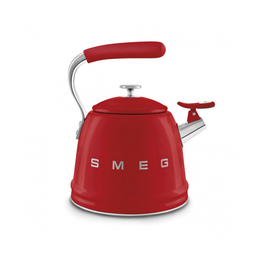 Чайник со свистком SMEG CKLW2001RD 2.3 л, красный,