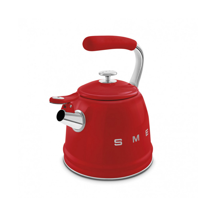 Чайник со свистком SMEG CKLW2001RD 2.3 л, красный,