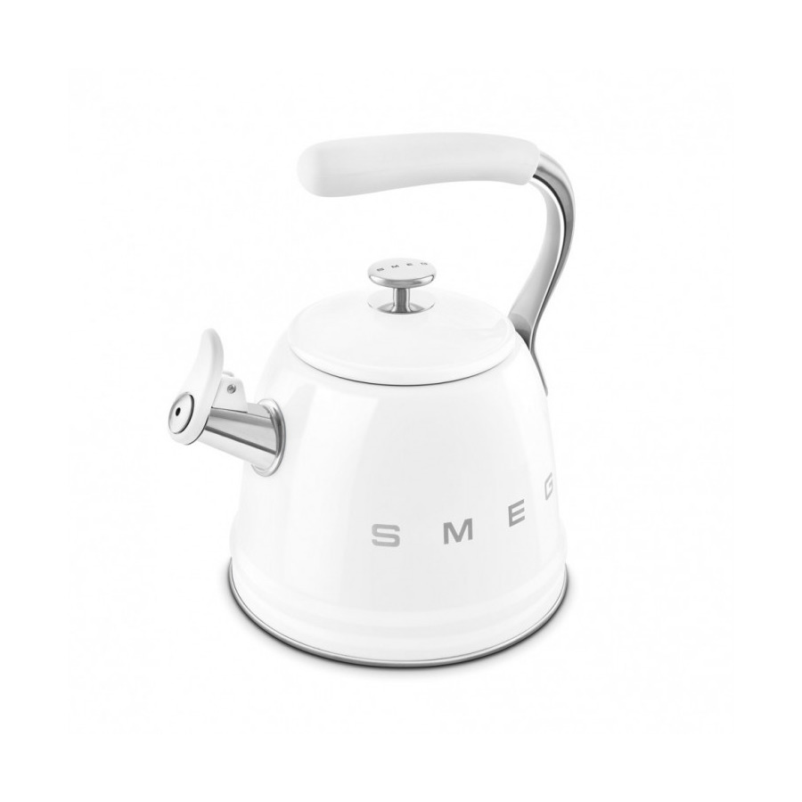 Чайник со свистком SMEG CKLW2001WH 2.3 л, белый