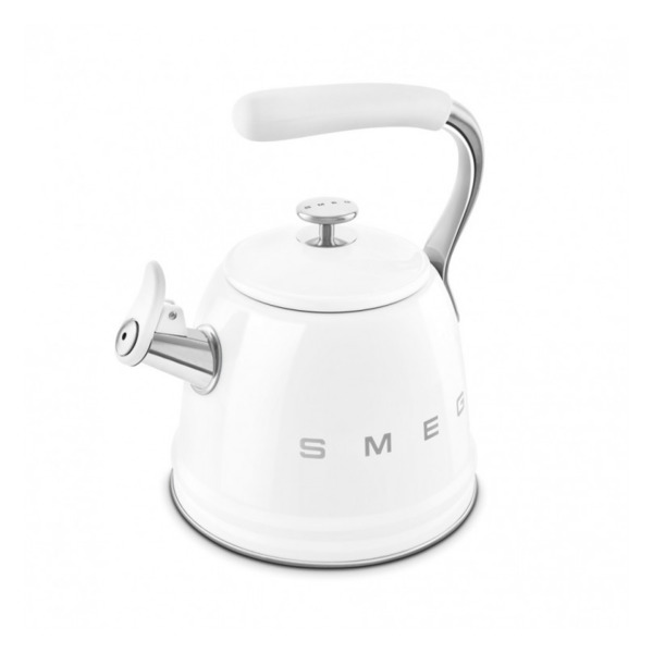 Чайник со свистком SMEG CKLW2001WH 2.3 л, белый