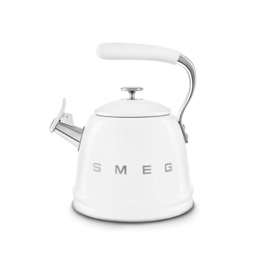 Чайник со свистком SMEG CKLW2001WH 2.3 л, белый