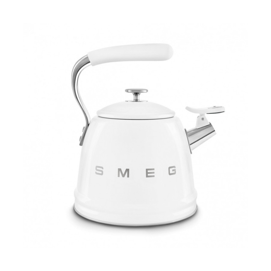 Чайник со свистком SMEG CKLW2001WH 2.3 л, белый