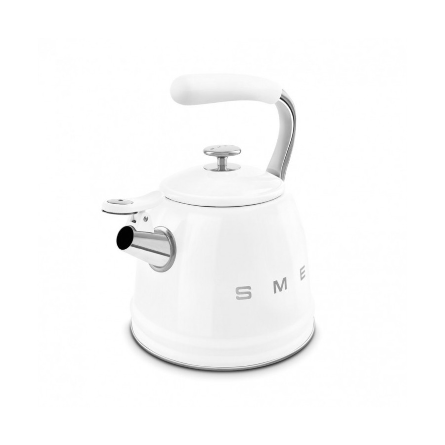 Чайник со свистком SMEG CKLW2001WH 2.3 л, белый