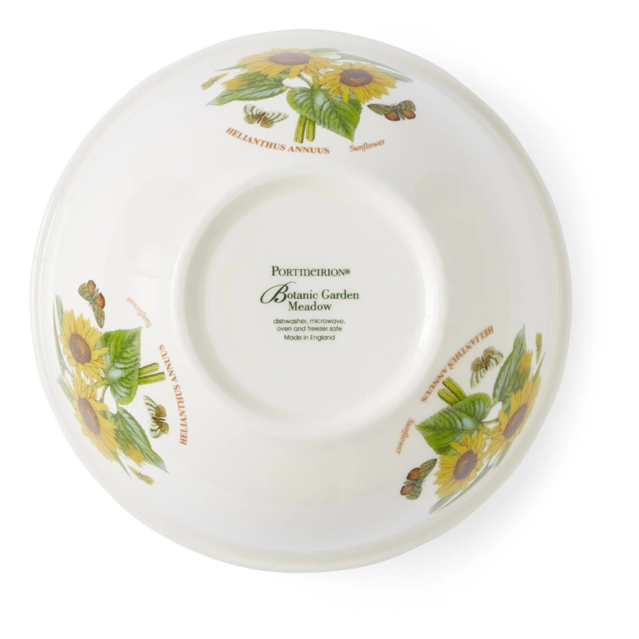 Салатник порционный Portmeirion Ботанический сад. Летний луг Подсолнух 18 см, фаянс