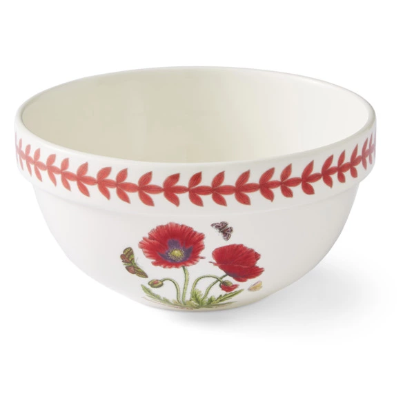 Салатник порционный Portmeirion Ботанический сад. Летний луг Мак 18 см, фаянс