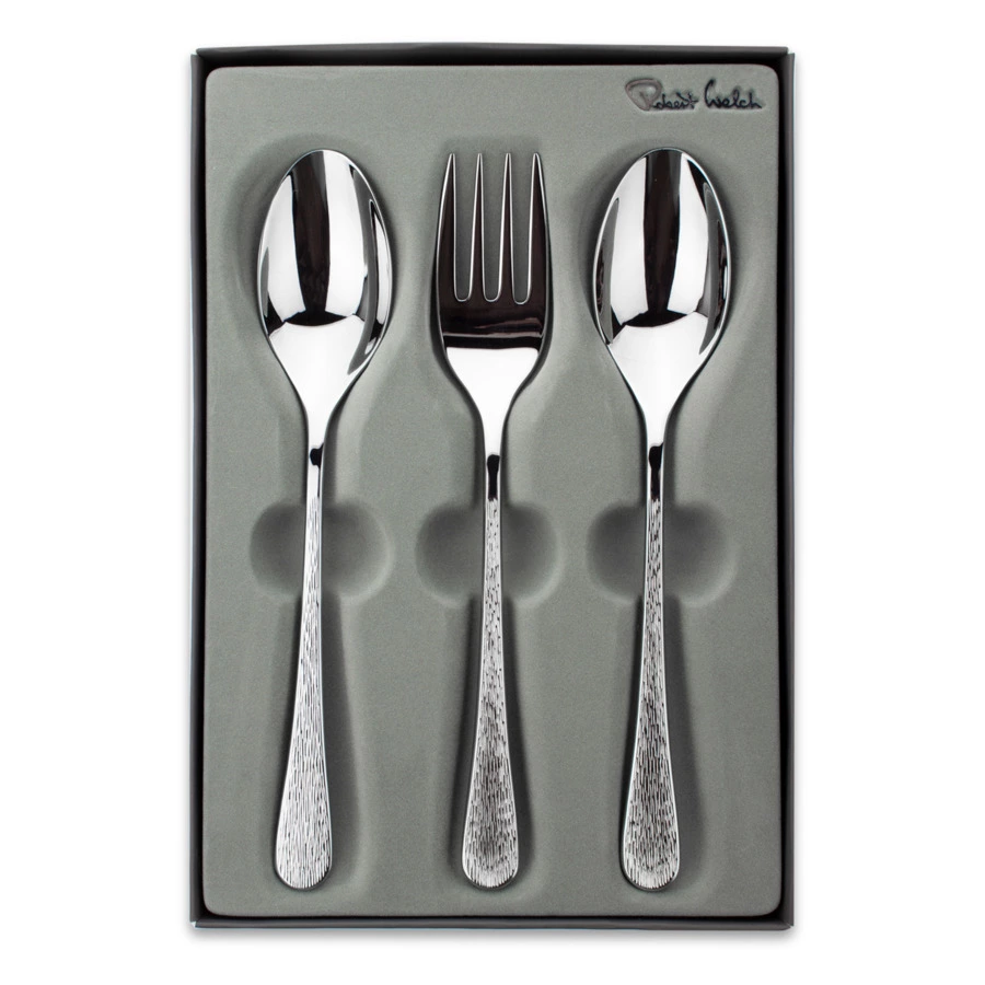 Набор приборов для сервировки 3 предмета Robert Welch Skyе Bright, сталь нержавеющая, п/к