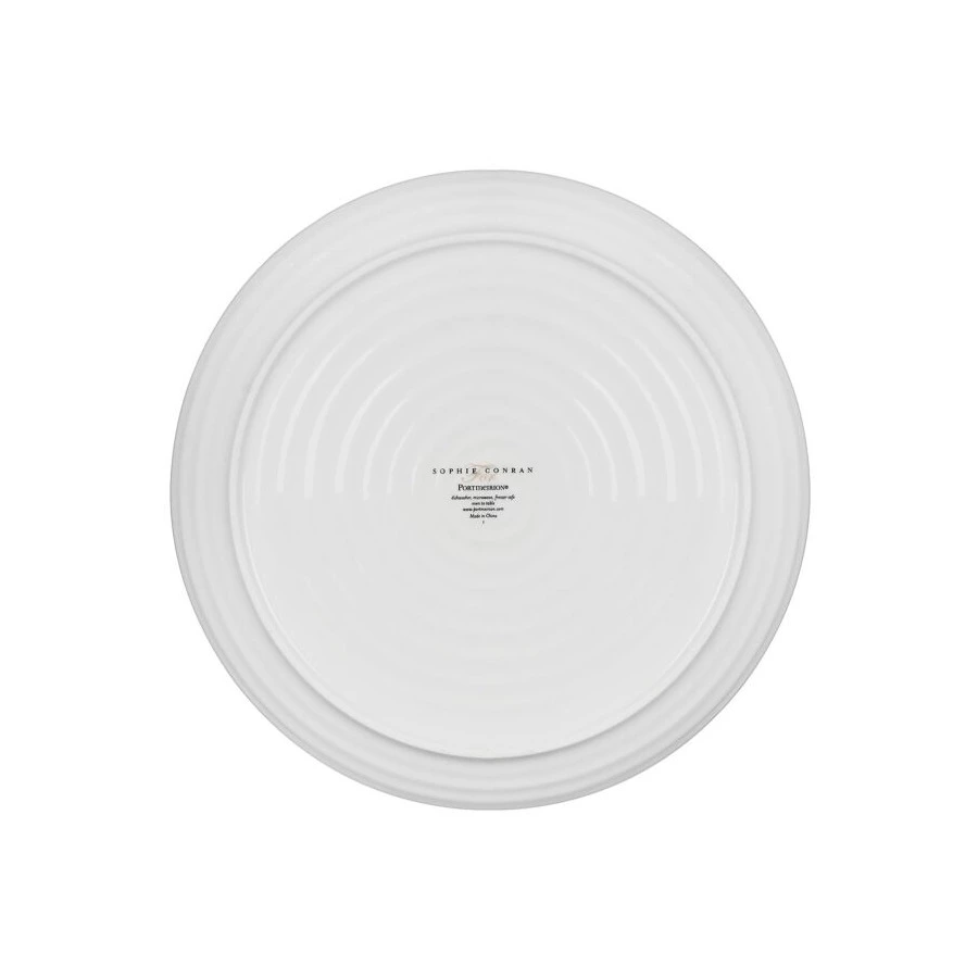 Тарелка обеденная Portmeirion Софи Конран 27 см, фарфор, белая
