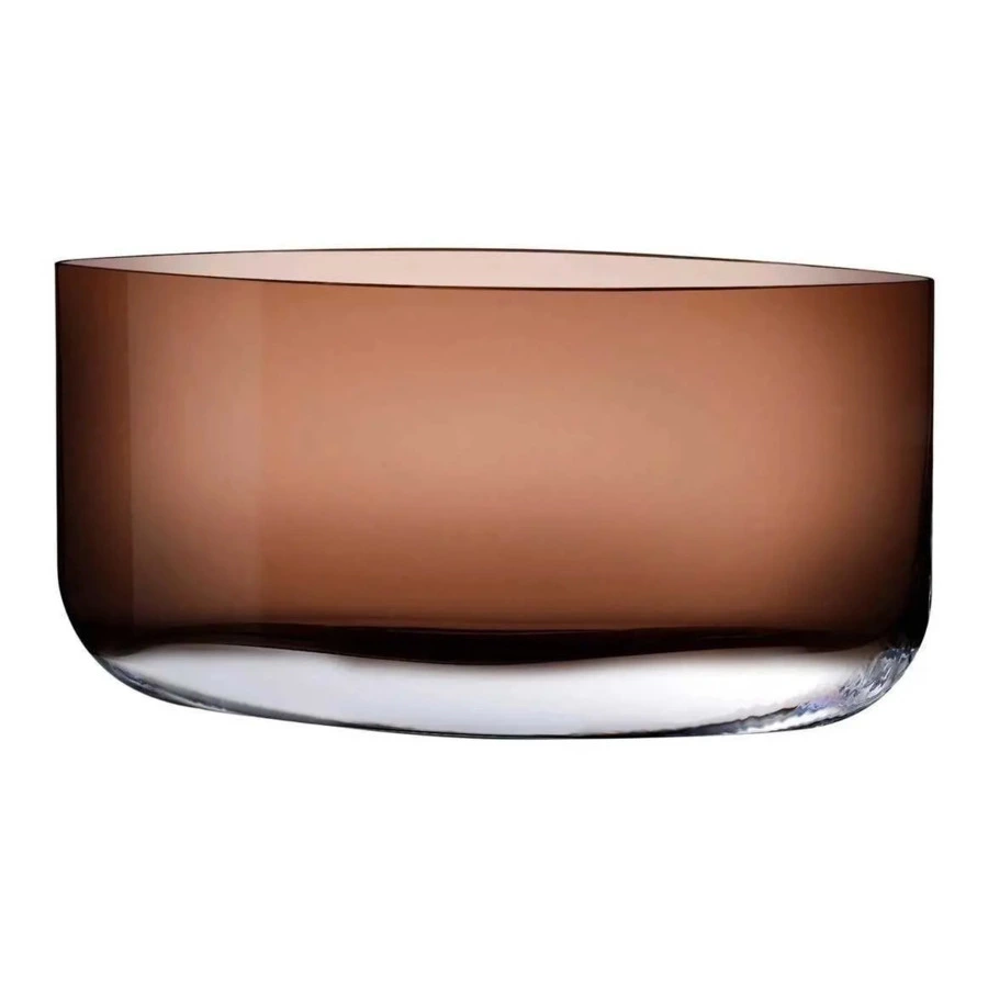 Ваза Nude Glass Лезвие 20х39,5 см, стекло хрустальное, карамельная