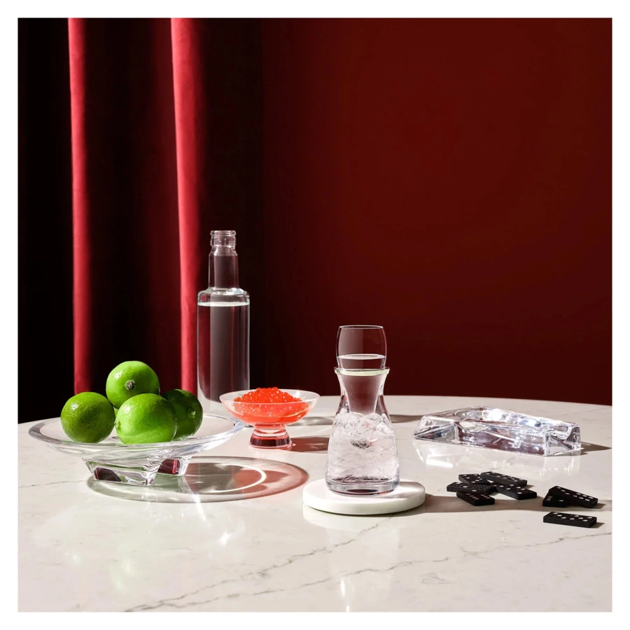 Чаша декоративная Nude Glass Силуэт 22 см, стекло хрустальное, прозрачная