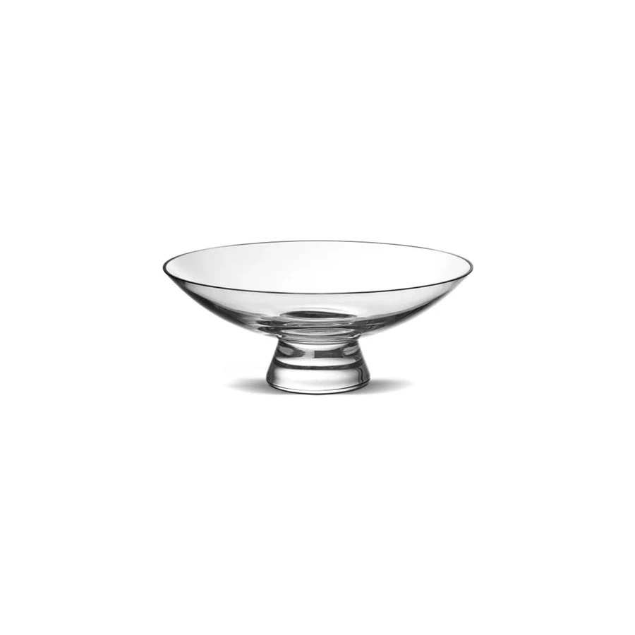 Чаша декоративная Nude Glass Силуэт 22 см, стекло хрустальное, прозрачная