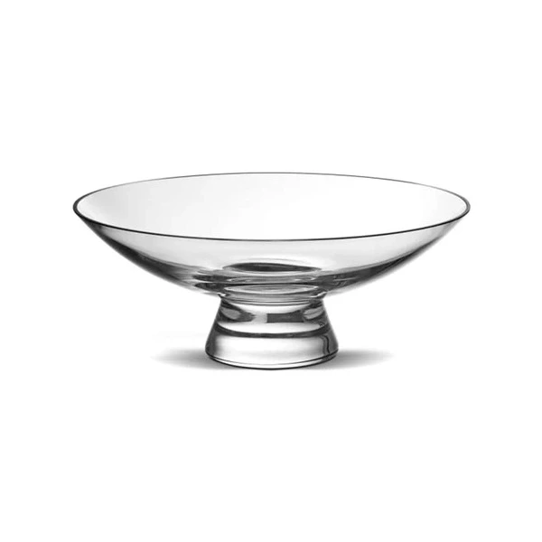 Чаша декоративная Nude Glass Силуэт 22 см, стекло хрустальное, прозрачная