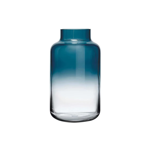 Ваза Nude Glass Магнолия 32 см, стекло хрустальное, синяя
