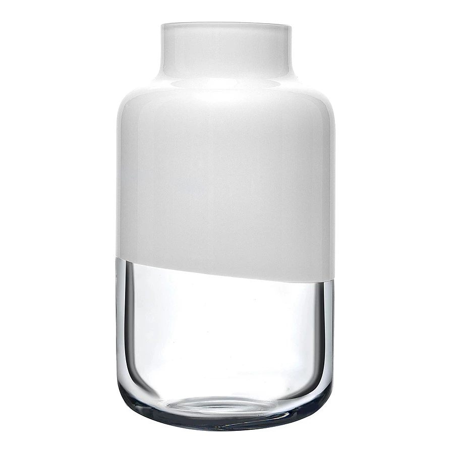 Ваза Nude Glass Магнолия 32 см, стекло хрустальное, опалово-белая