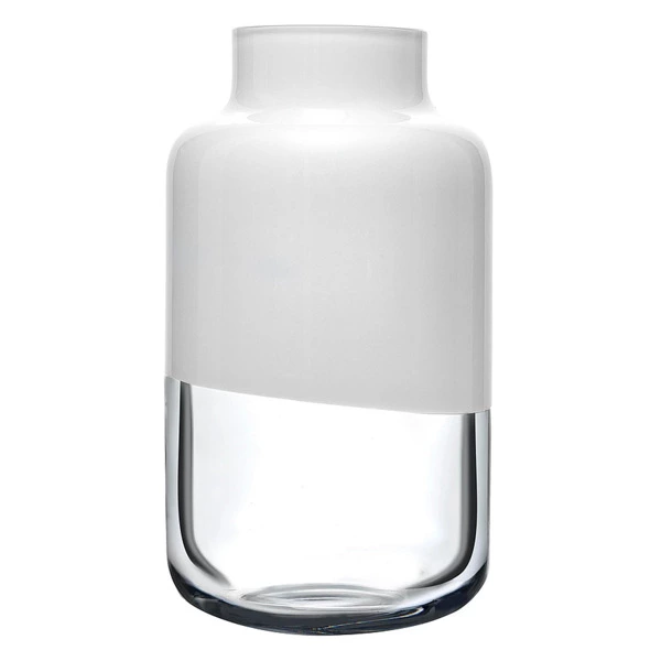 Ваза Nude Glass Магнолия 32 см, стекло хрустальное, опалово-белая