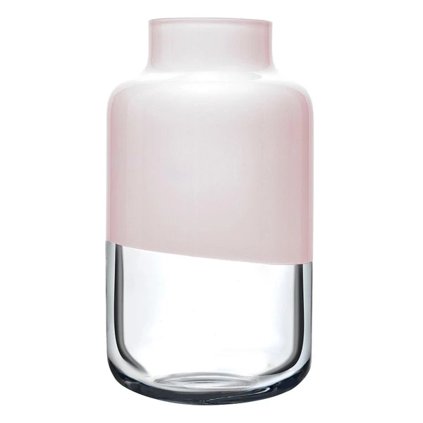 Ваза Nude Glass Магнолия 32 см, стекло хрустальное, опалово-розовая