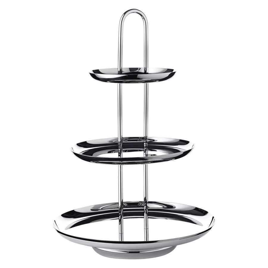 Блюдо трехъярусное Edzard Апус h40 см, сталь нержавеющая