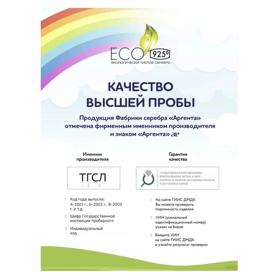 Набор для малышей в футляре АргентА Do Do Ангел с голубой эмалью, ложка и погремушка 57,6 г, серебр