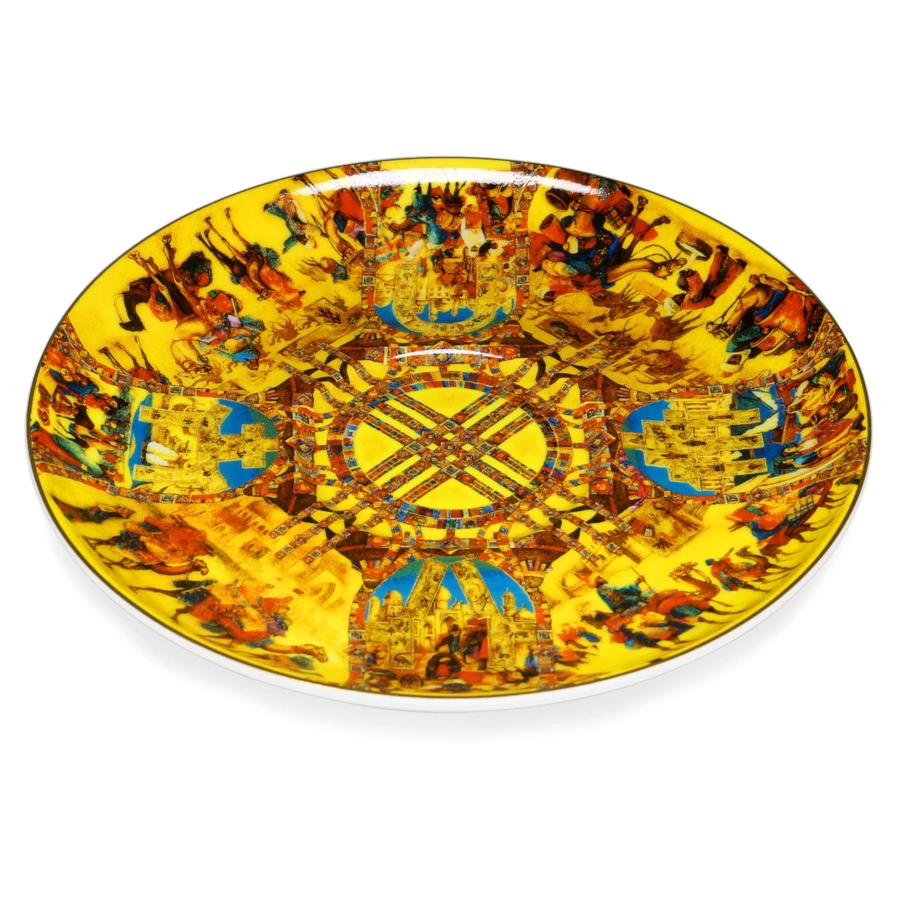 Сервиз чайный с пиалами Empire Шелковый путь на 6 персон 9 предметов,фарфор костяной, золотая деколь