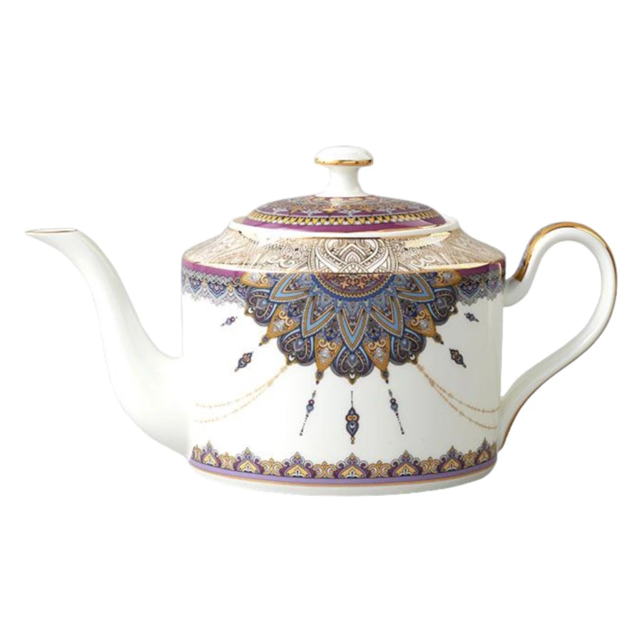 Сервиз чайный Empire Принцесса на 6 персон 17 предметов, фарфор твердый, золотая деколь, п/к