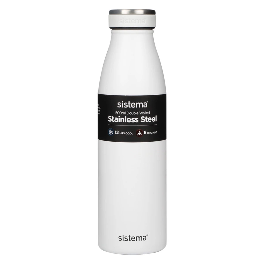 Термобутылка Sistema Hydrate 500 мл, сталь нержавеющая