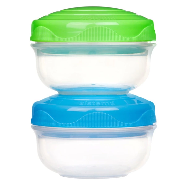 Набор порционных контейнеров Sistema To Go 210 мл, 2 шт, пластик, разноцветные