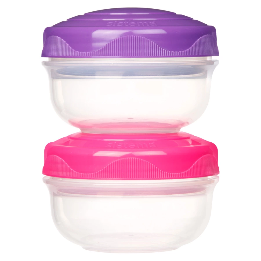 Набор порционных контейнеров Sistema To Go 210 мл, 2 шт, пластик, разноцветные