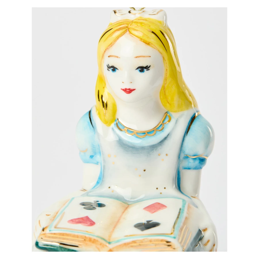 Игрушка елочная Лефортовский фарфор Алиса 6х6,5х9 см, фарфор, ручная работа, п/к