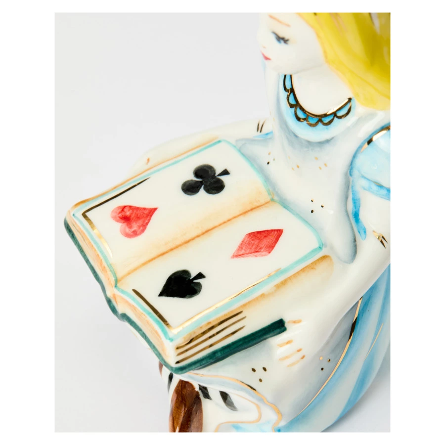 Игрушка елочная Лефортовский фарфор Алиса 6х6,5х9 см, фарфор, ручная работа, п/к